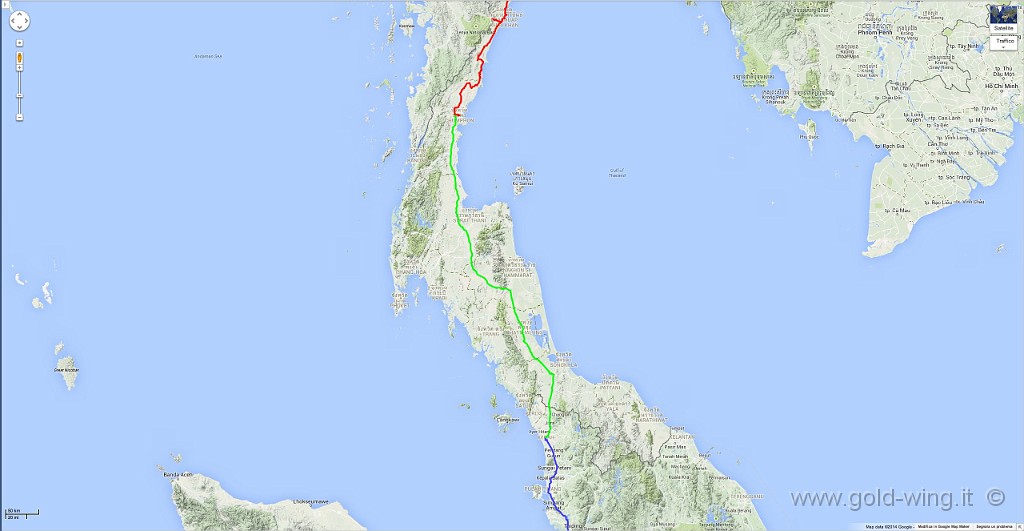 131028.jpg - Chumphon (7.59) - Alor Setar (Malaysia) (19.42) (h+7). Km 594, viaggio h 9.43, guida h 6.45