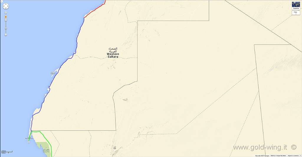131219.jpg - Nouadhibou (7.30) - Boujdour (Sahara Occidentale) (18.13). Km 702, viaggio h 10.43, guida h 7.35