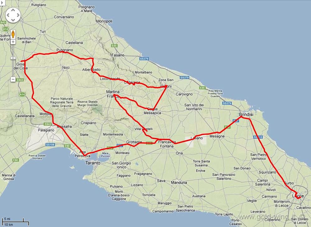 percorso.JPG - Km 361 in 6 ore