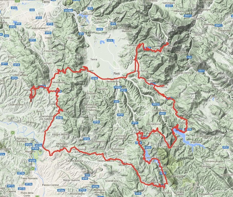 3.JPG - Tarano (RI) - Terminillo - Terme di Cotilia (RI), km 106, dalle 9.06 alle 12.17 (la parte nord dell'anello +174 km il ritorno nel pomeriggio: totale km 280)