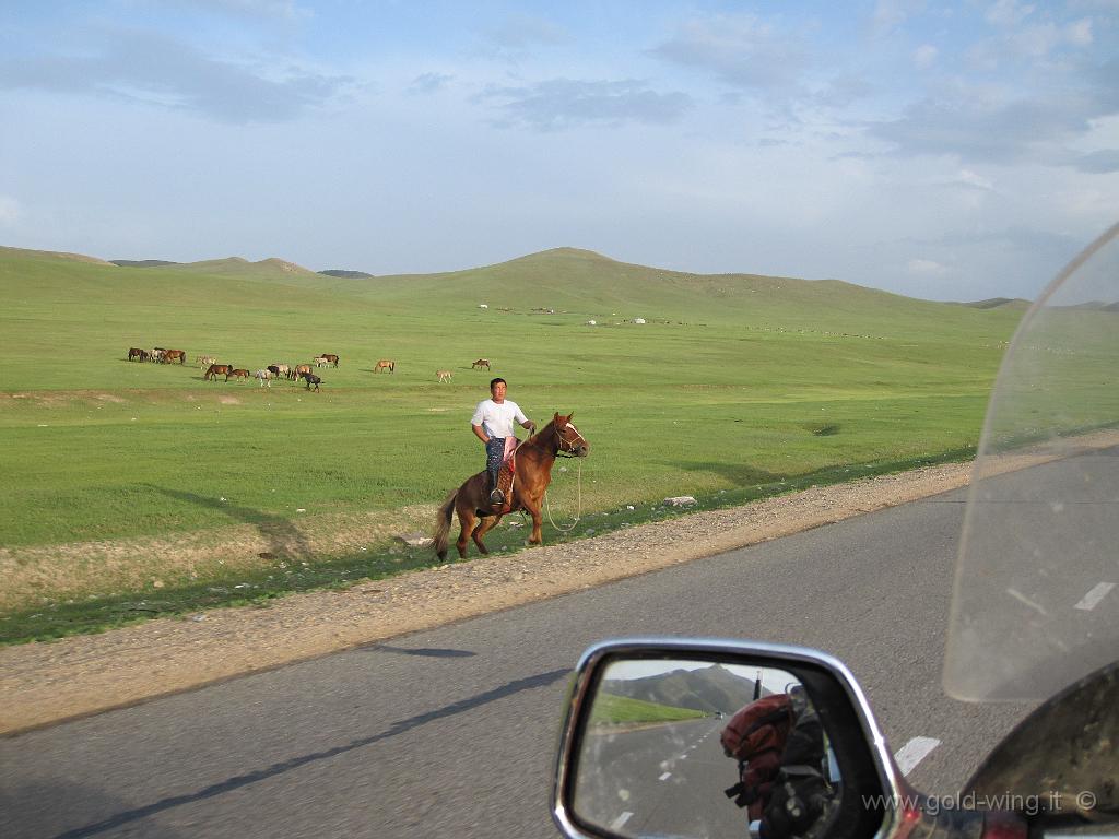 297.JPG - Tra Bayangol e Ulan Bator (Mongolia): cavaliere mongolo