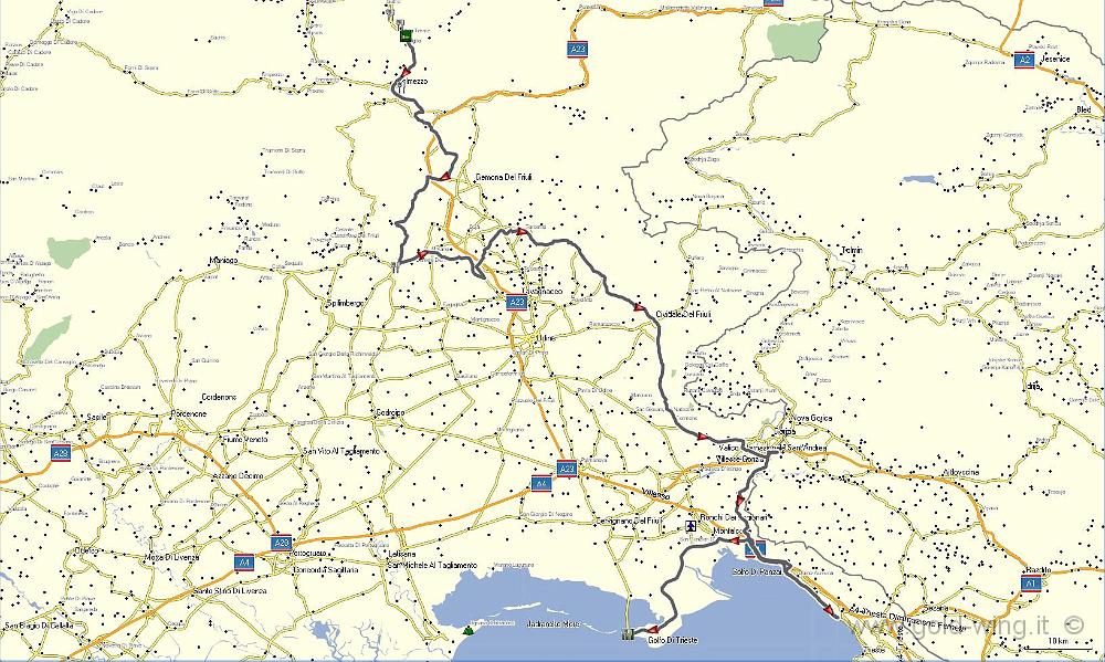 percorso11.JPG - Arta Terme-Grado, km 219