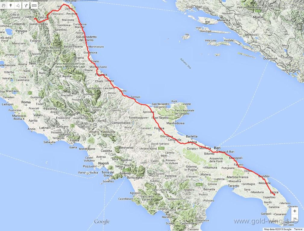 2015-04-10m.JPG - Da Lecce al Camping Rio Verde (PG): km 703 in h 7.14